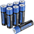 Hixon 1.5V AA Rechargeable Lithium Batteries | 3500mWh, 8-Pack