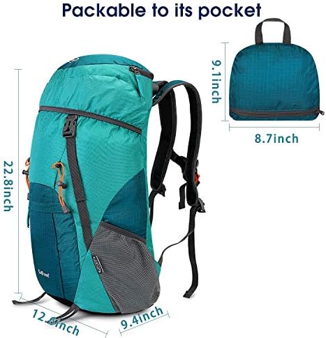 G4Free 40L Foldable Hiking Backpack | Lightweight Camping Rucksack