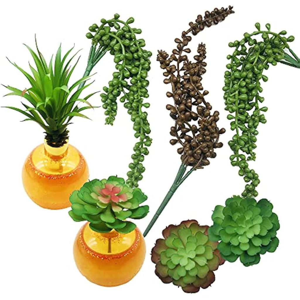 15 PCS Artificial Succulent Plants – Realistic Faux Greenery