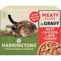 Harringtons Grain Free Wet Cat Food - Meaty Gravy Multipack 72x85g