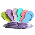 FRCOLOR Disposable Pedicure Slippers | 12 Pairs EVA Foam Spa Footwear