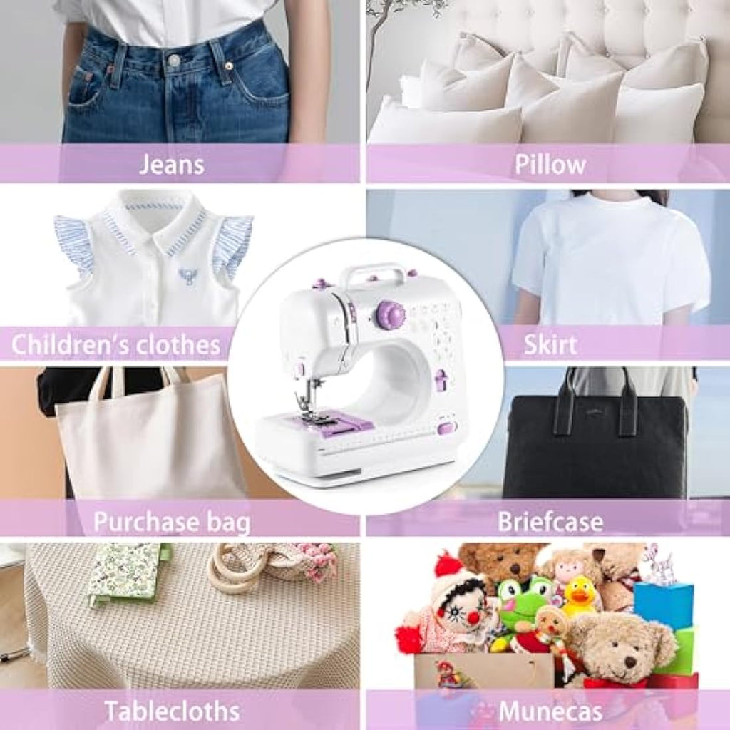 Mini Portable Sewing Machine | 12 Stitches & LED Light Kit