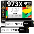 Smart Ink 973X High-Yield Black Ink Cartridges for HP PageWide Pro – 2 Pack