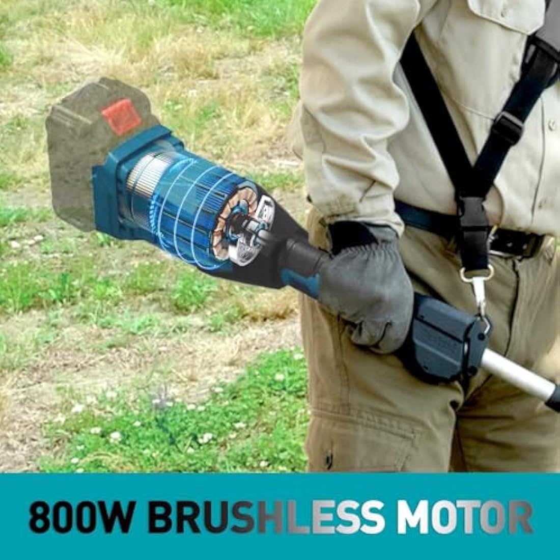 Jolof Store Brushless Cordless Strimmer for Makita 18V - 3-in-1 Edger