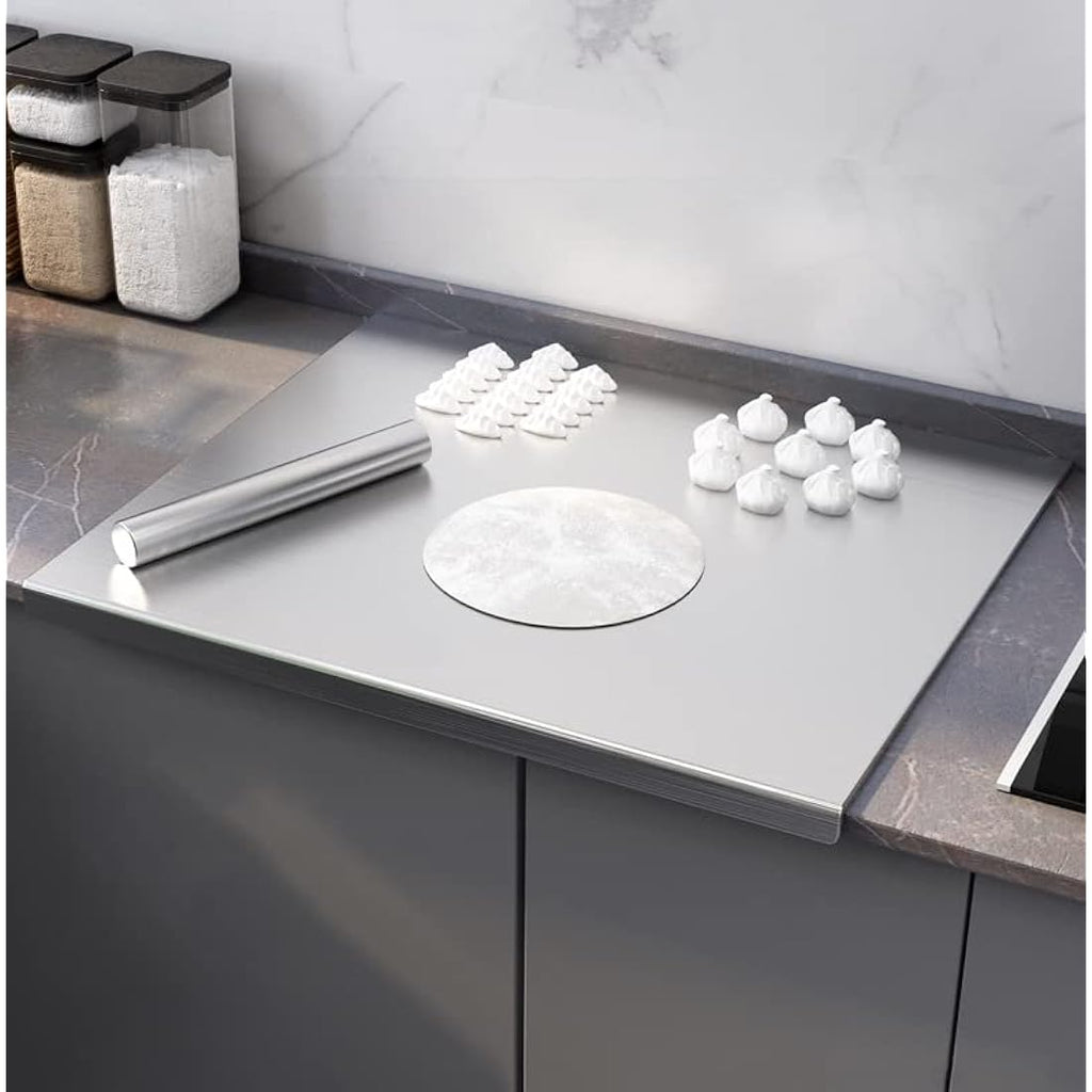 Jolof Store Stainless Steel Cutting Board | 80x50cm Heavy Duty Worktop Saver