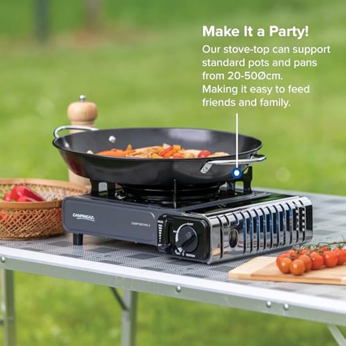 Campingaz Camp Bistro Stove – 2200W Portable Gas Cooker with Carry Case