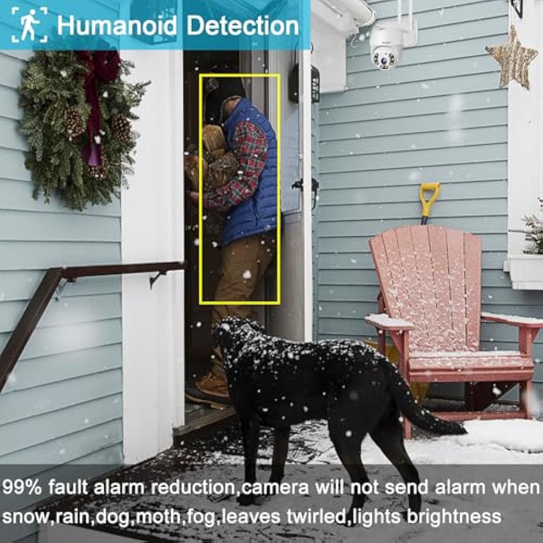 GENBOLT 2.5K WiFi Security Camera Outdoor | 5GHz PoE Pan Tilt CCTV