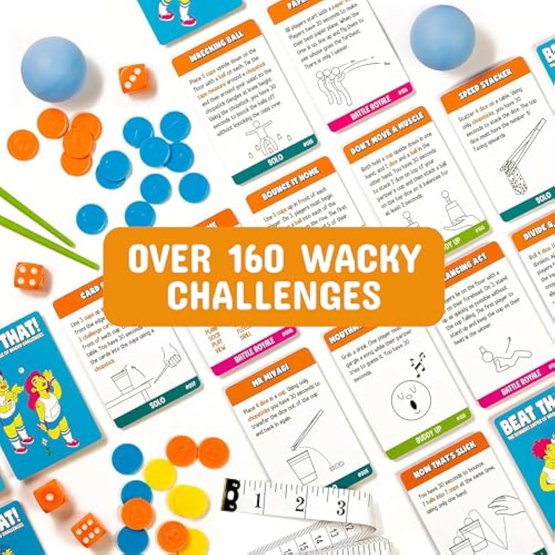 Gutter Games Beat That! – Wacky Family Board Game for Kids and Adults