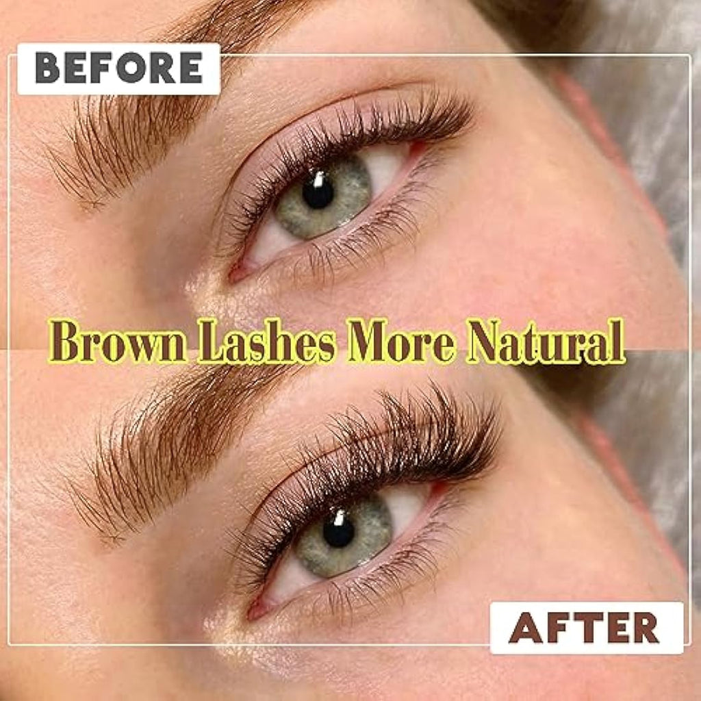 ALICE Brown False Eyelashes | 17mm Wispy Cat Eye Faux Mink - 8 Pairs