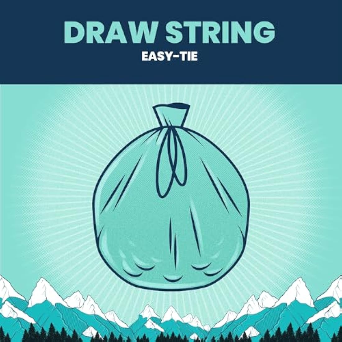 Beast Bin Bags – 50L Heavy Duty Recycled Drawstring Liners (200 Pack)