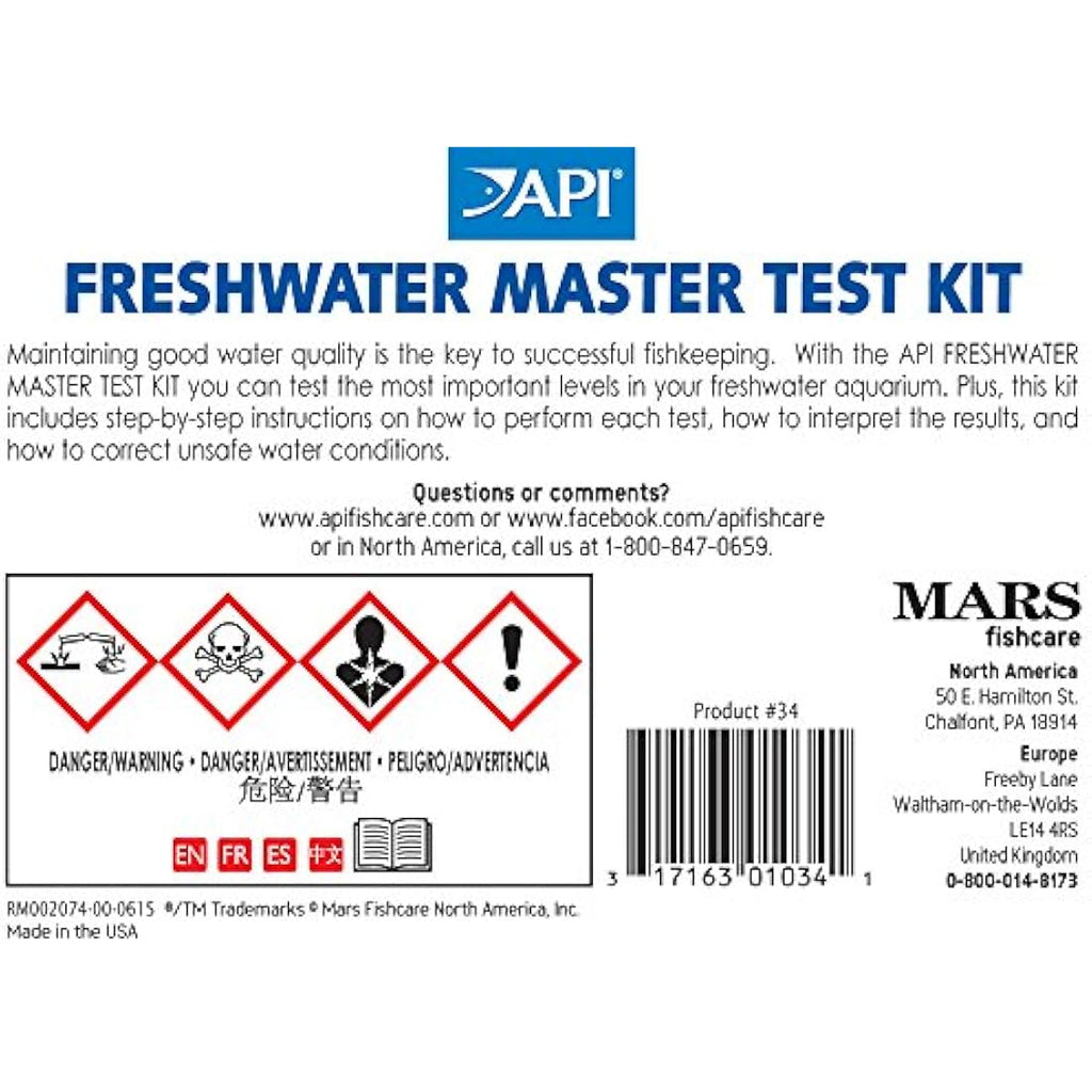 API Freshwater Aquarium Master Test Kit – 800 Test Water Quality Monitor