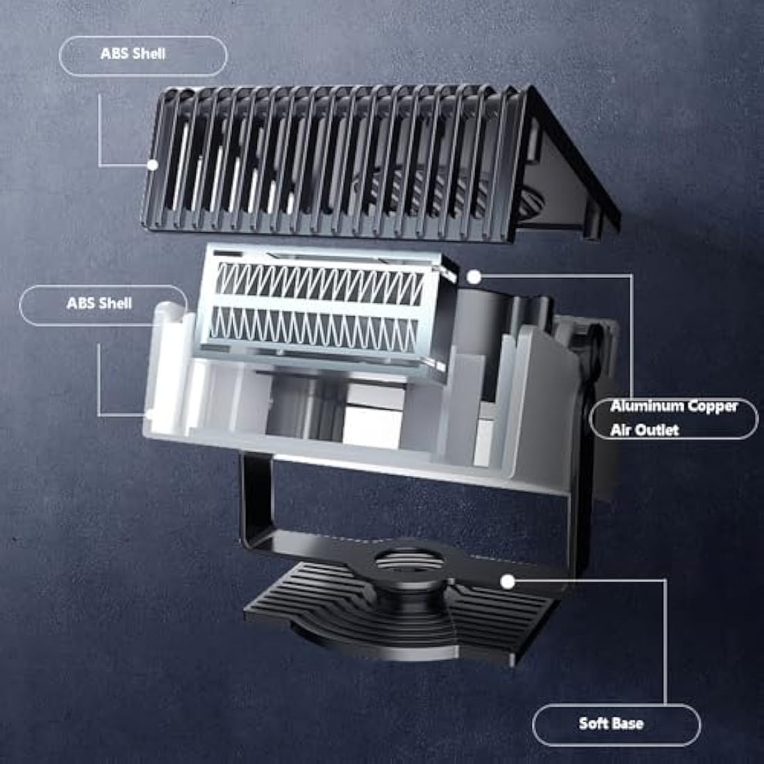 Baceyong 12V 150W Car Heater | Portable Windscreen Defogger & Fan