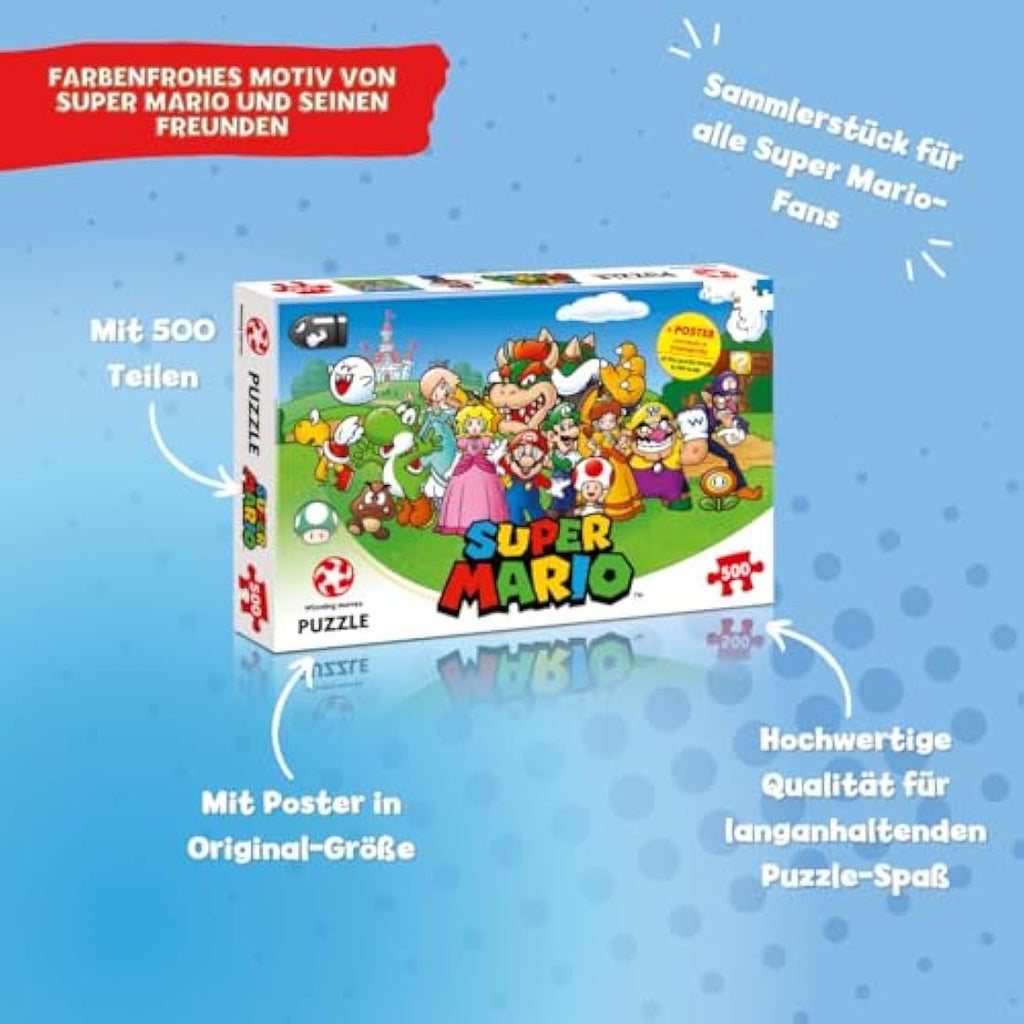 Super Mario & Friends 500 Piece Jigsaw Puzzle – Mario Kart Edition