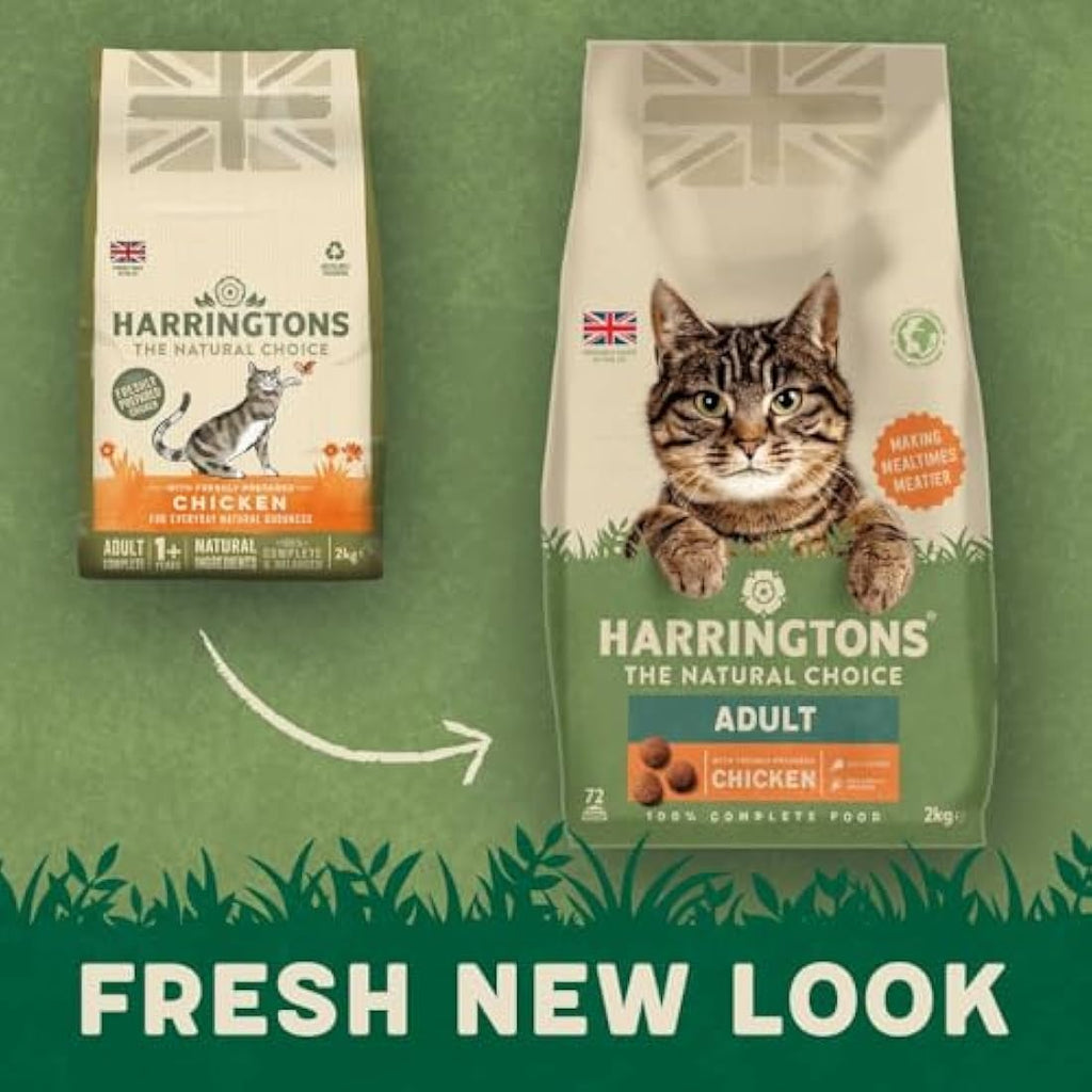 Harringtons Chicken Dry Adult Cat Food – Natural Ingredients – 4 x 2kg
