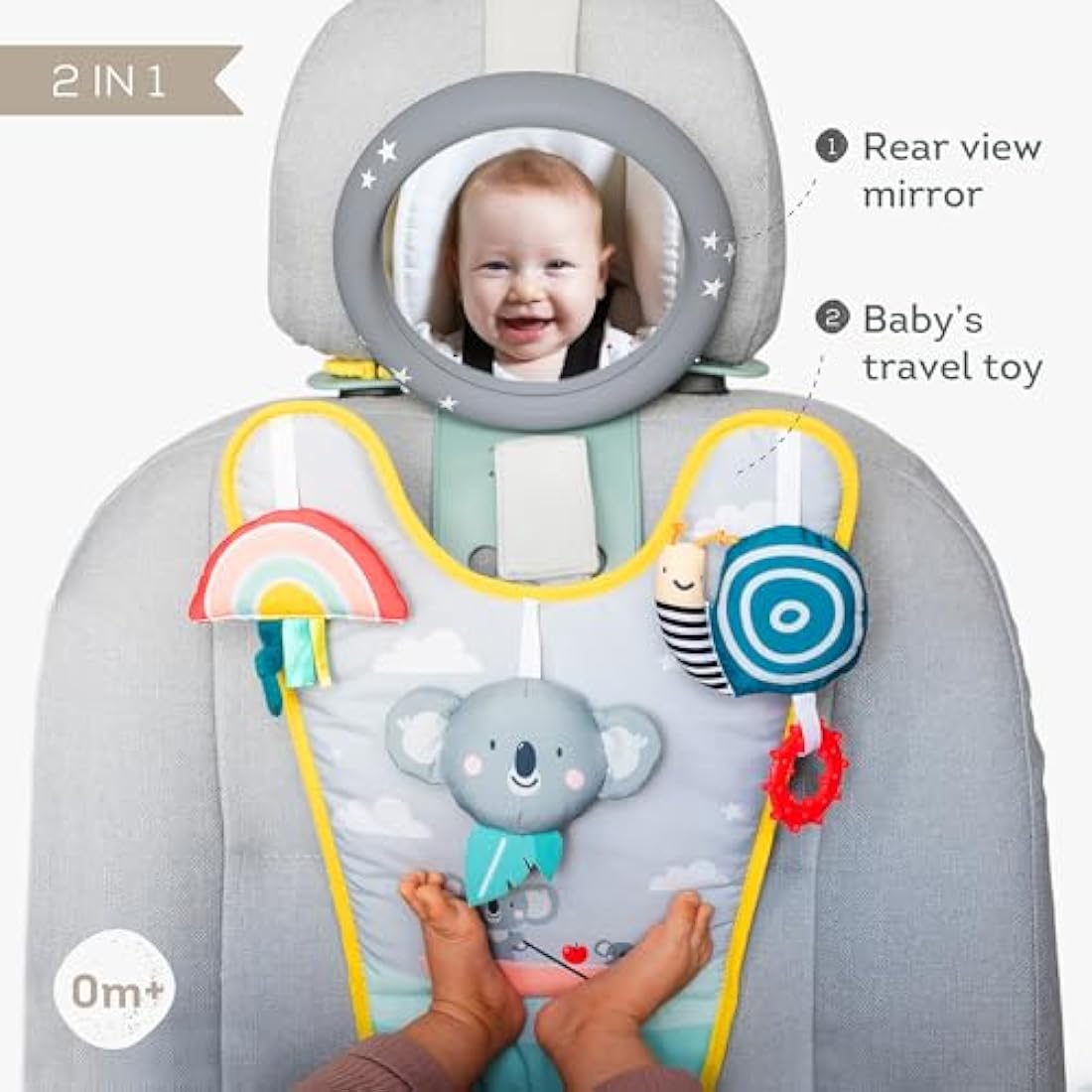 Taf Toys Koala Car Play Centre – Rear Facing Sensory Toy with Mirror