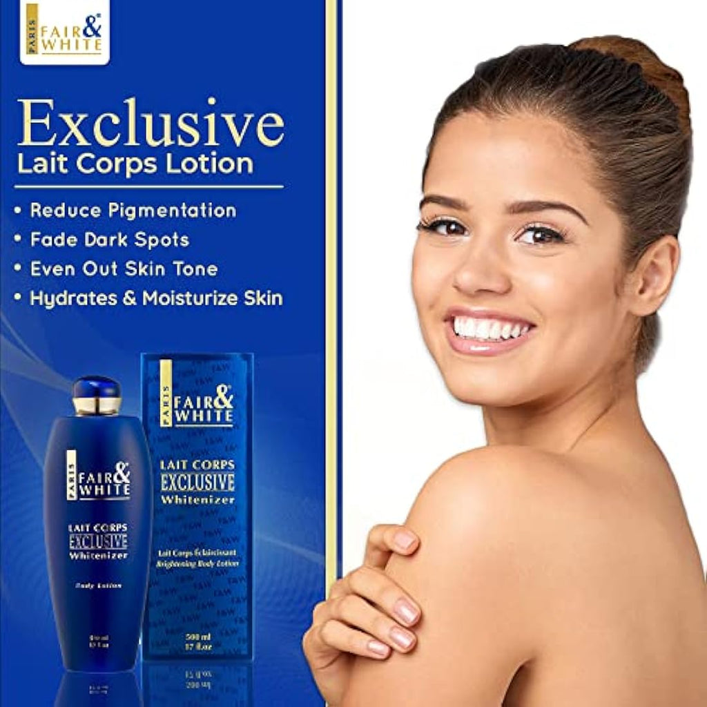 Fair & White Exclusive Brightening Body Lotion with Alpha Arbutin - 500ml