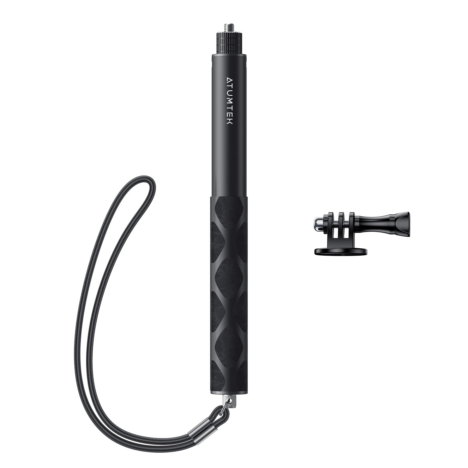 ATUMTEK 114cm Invisible Selfie Stick | 1/4" Monopod for GoPro & Insta360