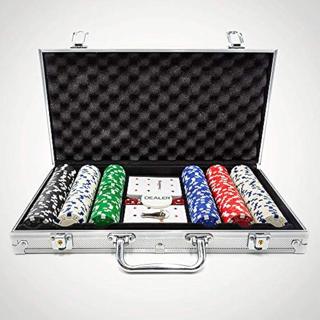 Jolof Store 300 Piece Poker Set – Professional 11.5g Chips & Case