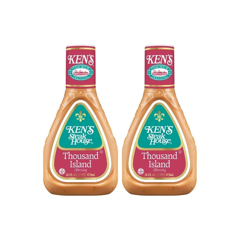 Ken's Steak House Thousand Island Salad Dressing, 16 oz (Pack of 2)