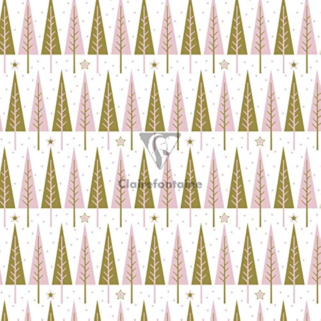 Clairefontaine Excellia Christmas Gift Wrapping Paper - 10 Rolls, 5x0.70m