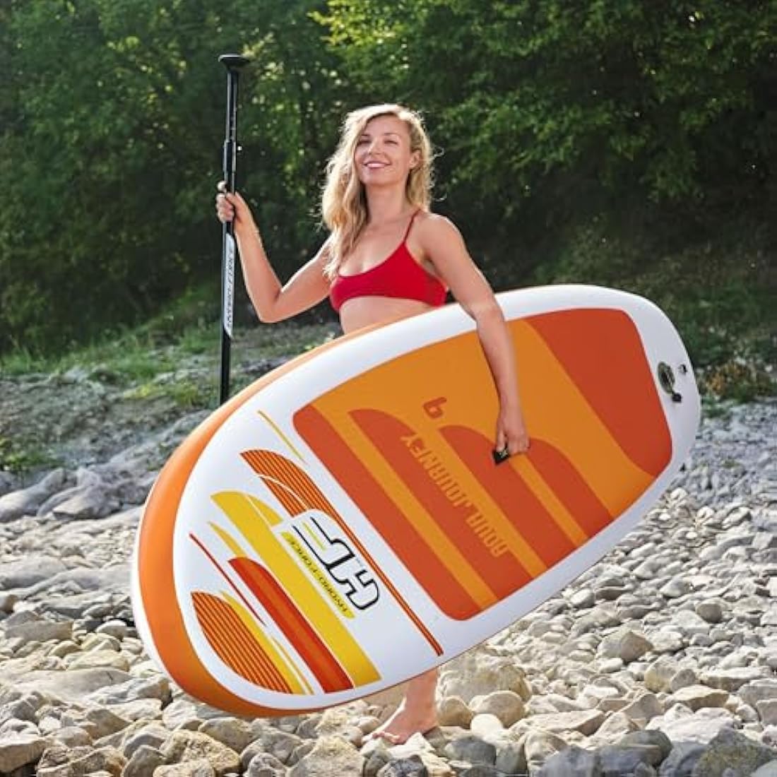 Hydro-Force Inflatable Stand Up Paddle Board Set - 9FT Drop Stitch SUP