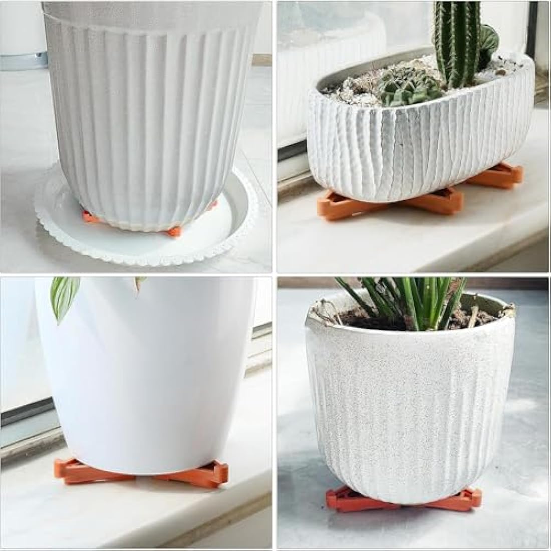 Jolof Store 24 Pcs Nylon Pot Feet – Invisible Triangle Plant Risers