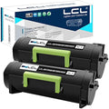 LCL 502H Compatible Toner Cartridge for Lexmark MS310 MS410 MS510 | 2-Pack