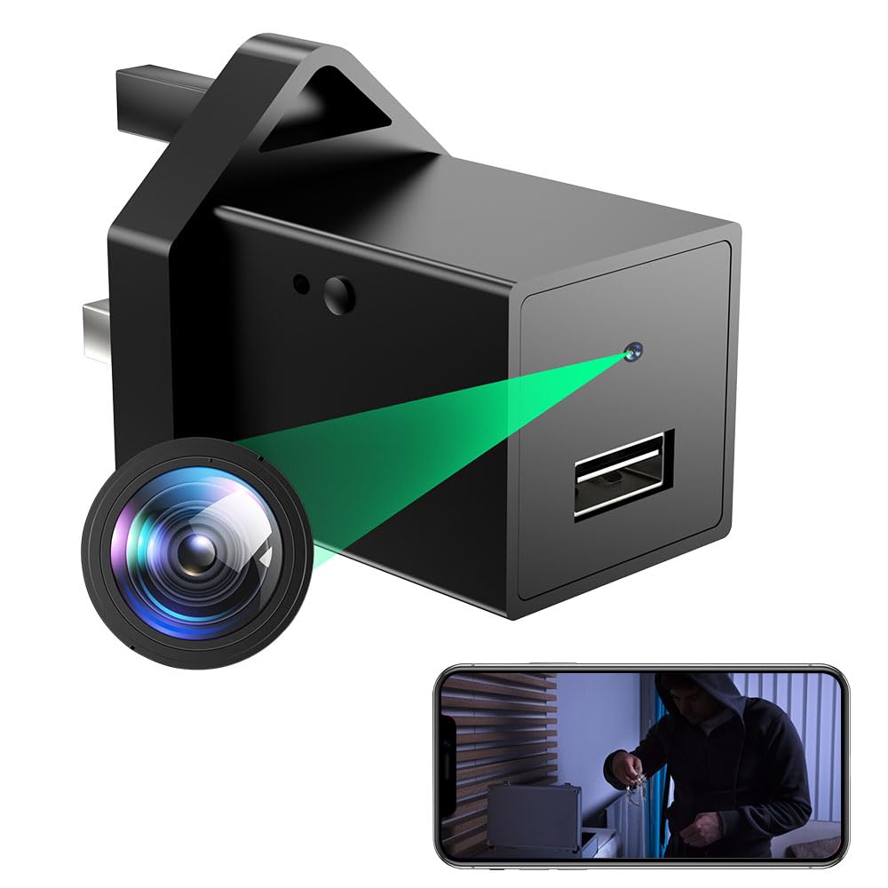 1080P WiFi Spy Camera – Hidden USB Charger Nanny Cam