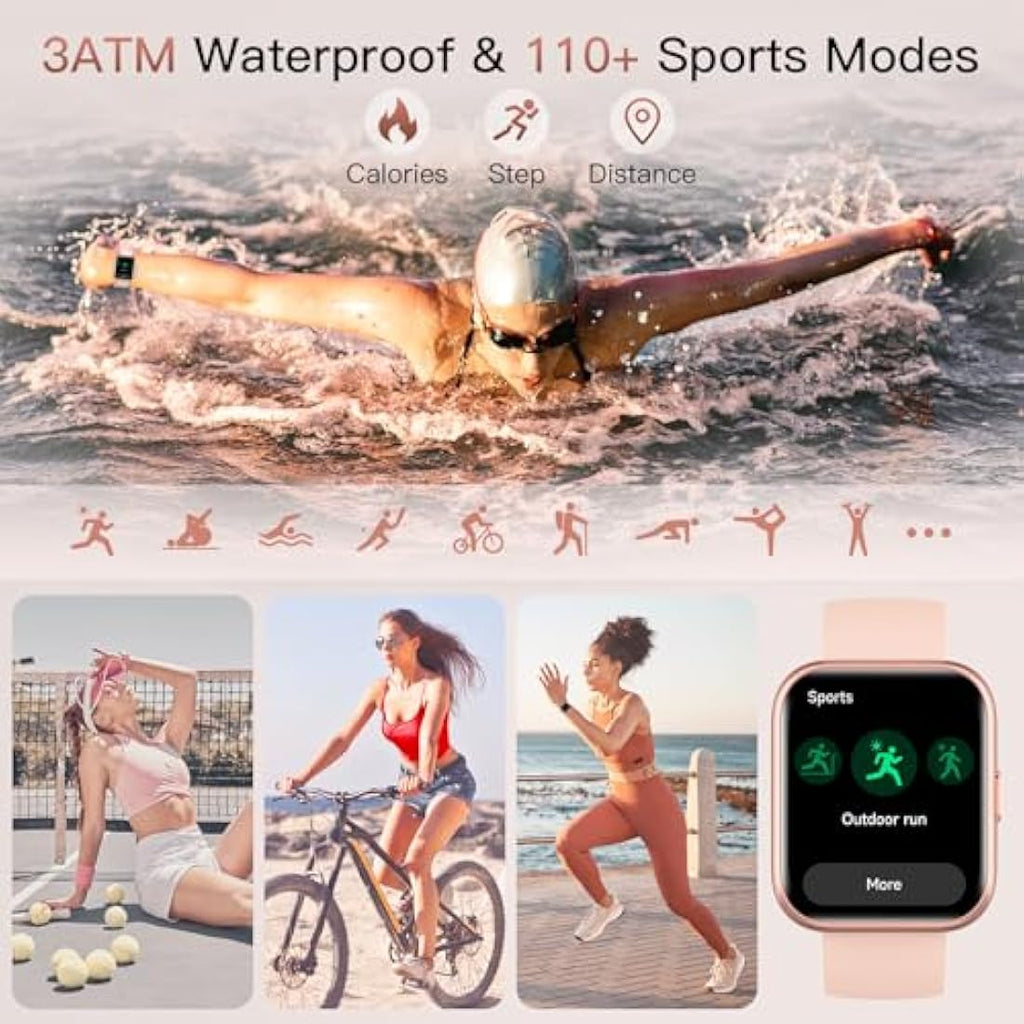Women's Smart Watch – 1.8" Alexa & Bluetooth Call Fitness Tracker