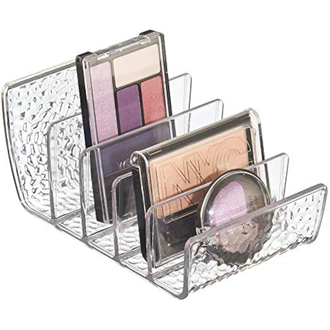 InterDesign Cosmetic Palette Organizer – 5-Section Vanity Storage, 2-Pack