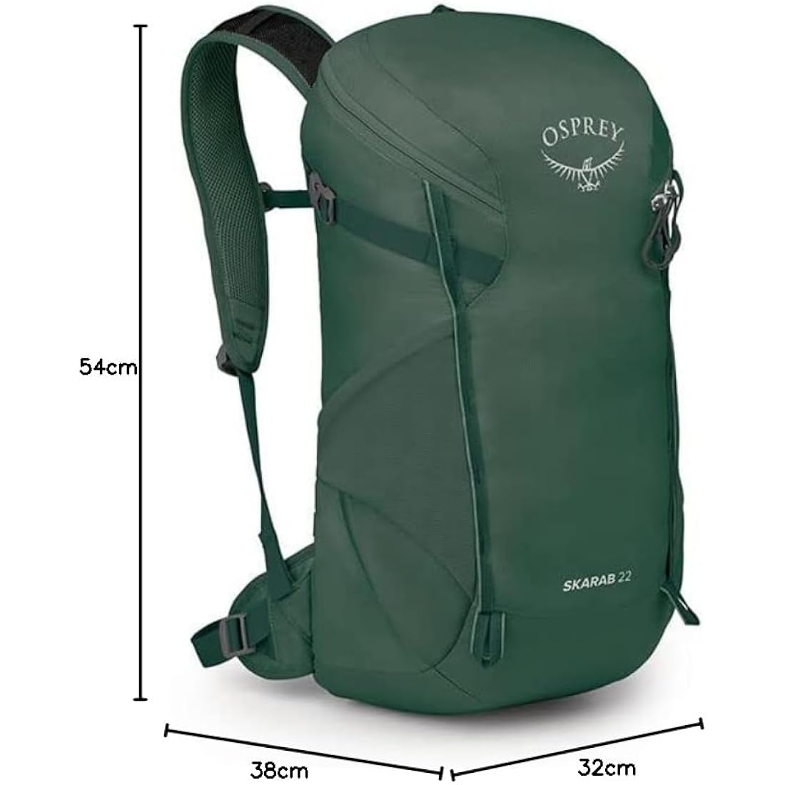 Osprey Skarab 22 Hiking Backpack – Tundra Green AirScape Daypack