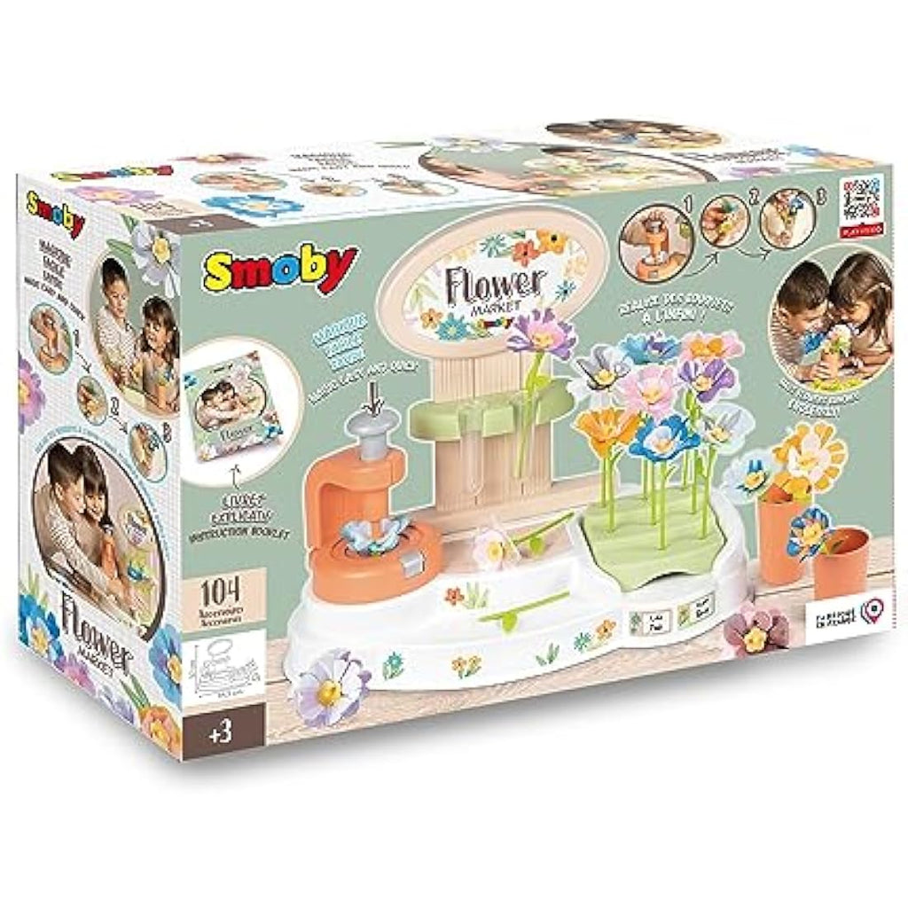 Smoby Flower Market – DIY Creative Flower Craft Kit for Kids Ages 3-7