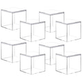 Wanfoou 8 Pack Clear Acrylic Plastic Square Cube Small Acrylic Box with Lid Storage Mini Boxes Square Display Box Organizer Containers for Candy