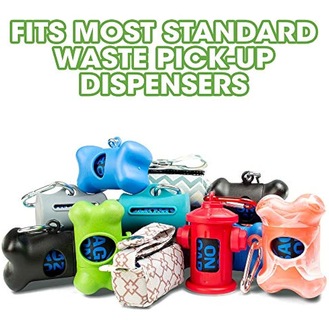 Bags On Board Leak-Proof Dog Waste Bags – 140 Patterned Poo Bags