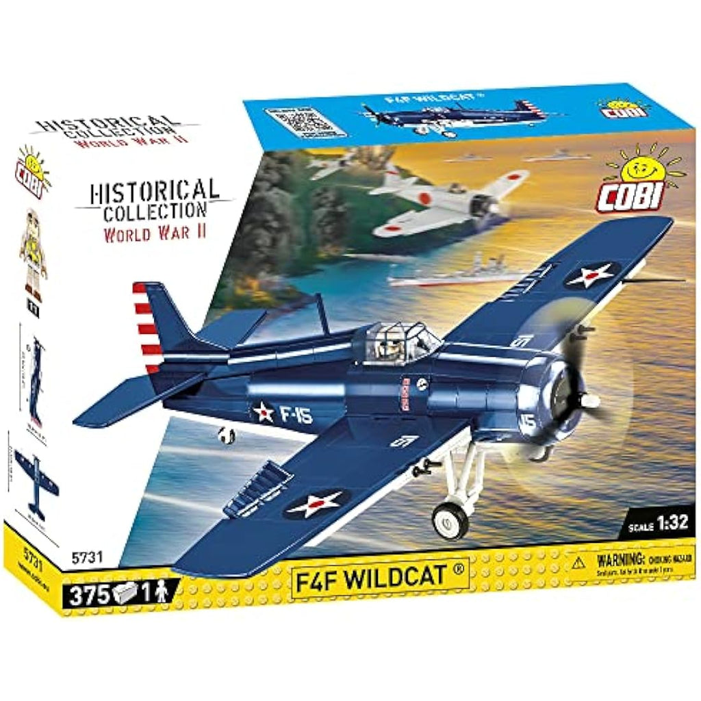 COBI F4F Wildcat Building Blocks Model Kit - 375 Piece Historical Set