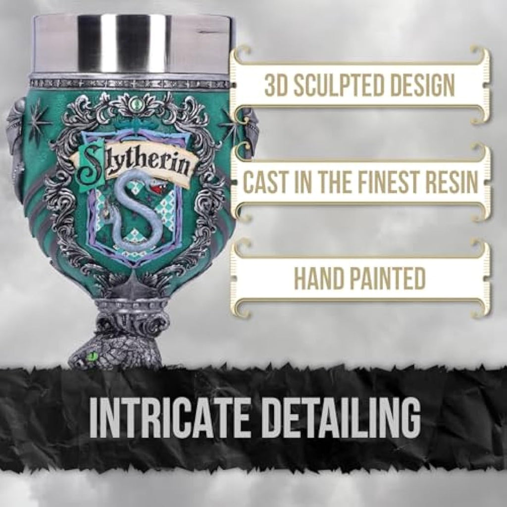 Nemesis Now Harry Potter Slytherin Collectible Goblet - Resin, 19.5cm