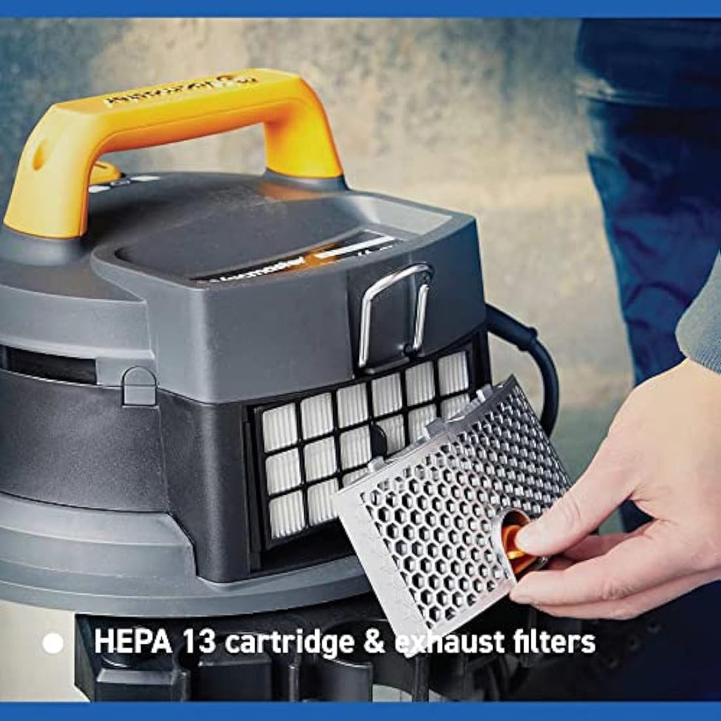 Vacmaster 20L L-Class Dust Extractor | 1600W Wet & Dry Vacuum with HEPA 13