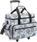 Jolof Store Sewing Machine Trolley Bag - Rolling Case with Wood Pad