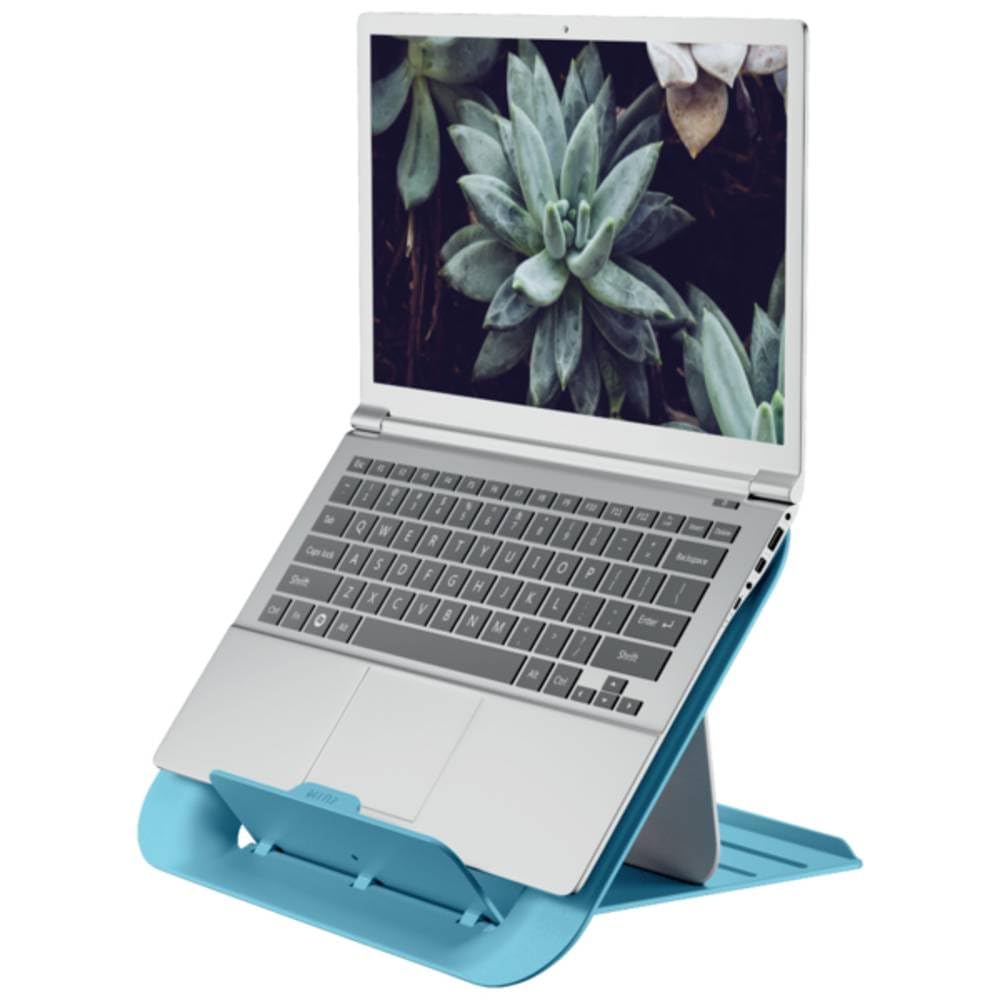 Leitz Adjustable Laptop Stand, Compact Laptop Holder With 4 Height Settings, 80% Recycled Plastic & 100% Recycable, Ergo Cosy Range, Calm Blue - image 4