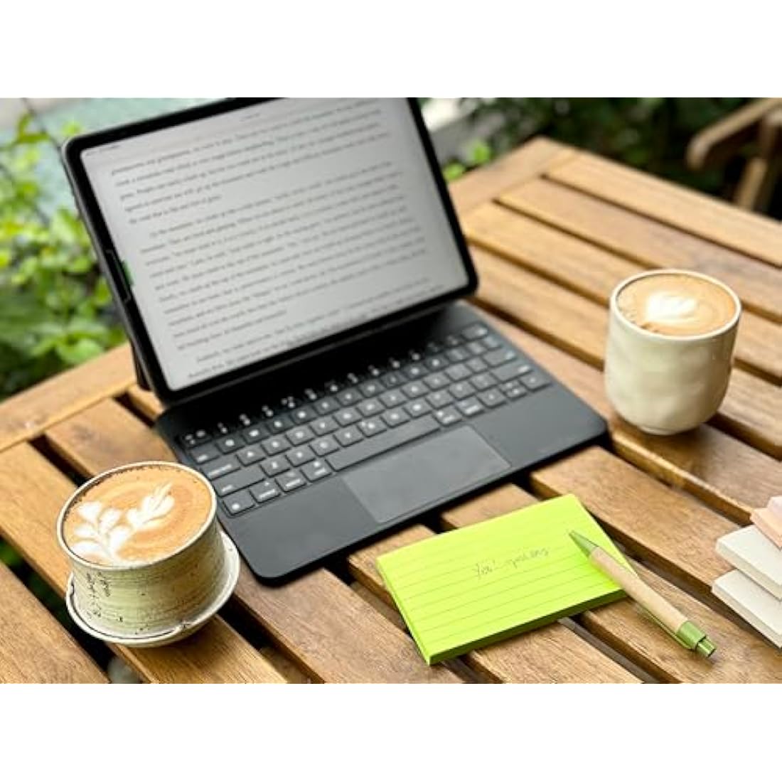Jolof Store Lined Sticky Notes | 3x5 Large Ruled Neon Pads, 6 Colors