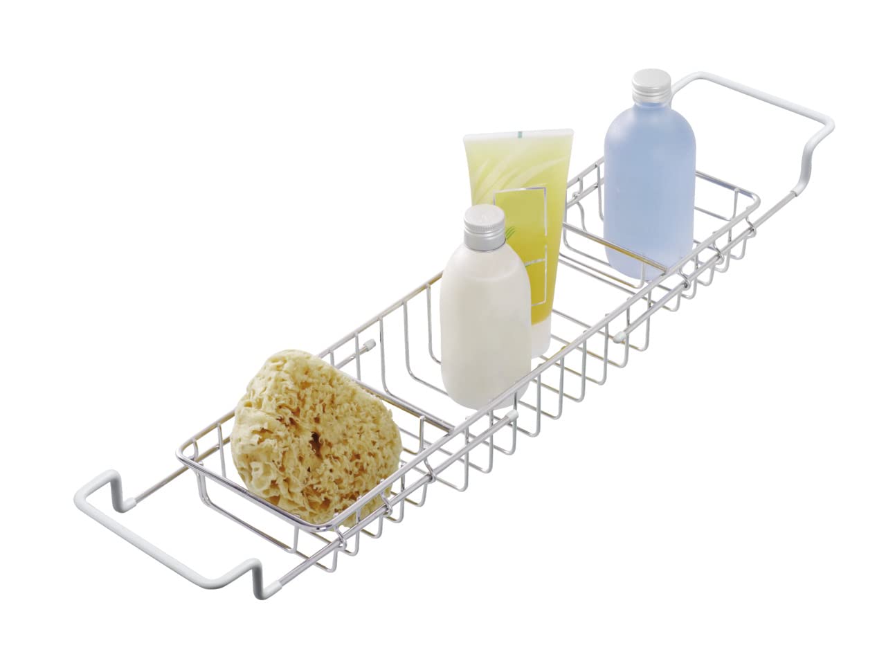 Wenko Extendable Bathtub Tray – Shiny Stainless Steel Bath Caddy