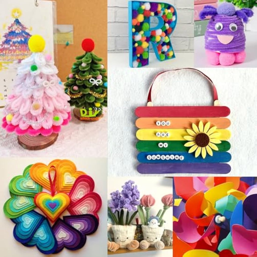FunzBo Arts and Crafts Kit for Kids – 4000+ Pcs DIY Creative Activity Set