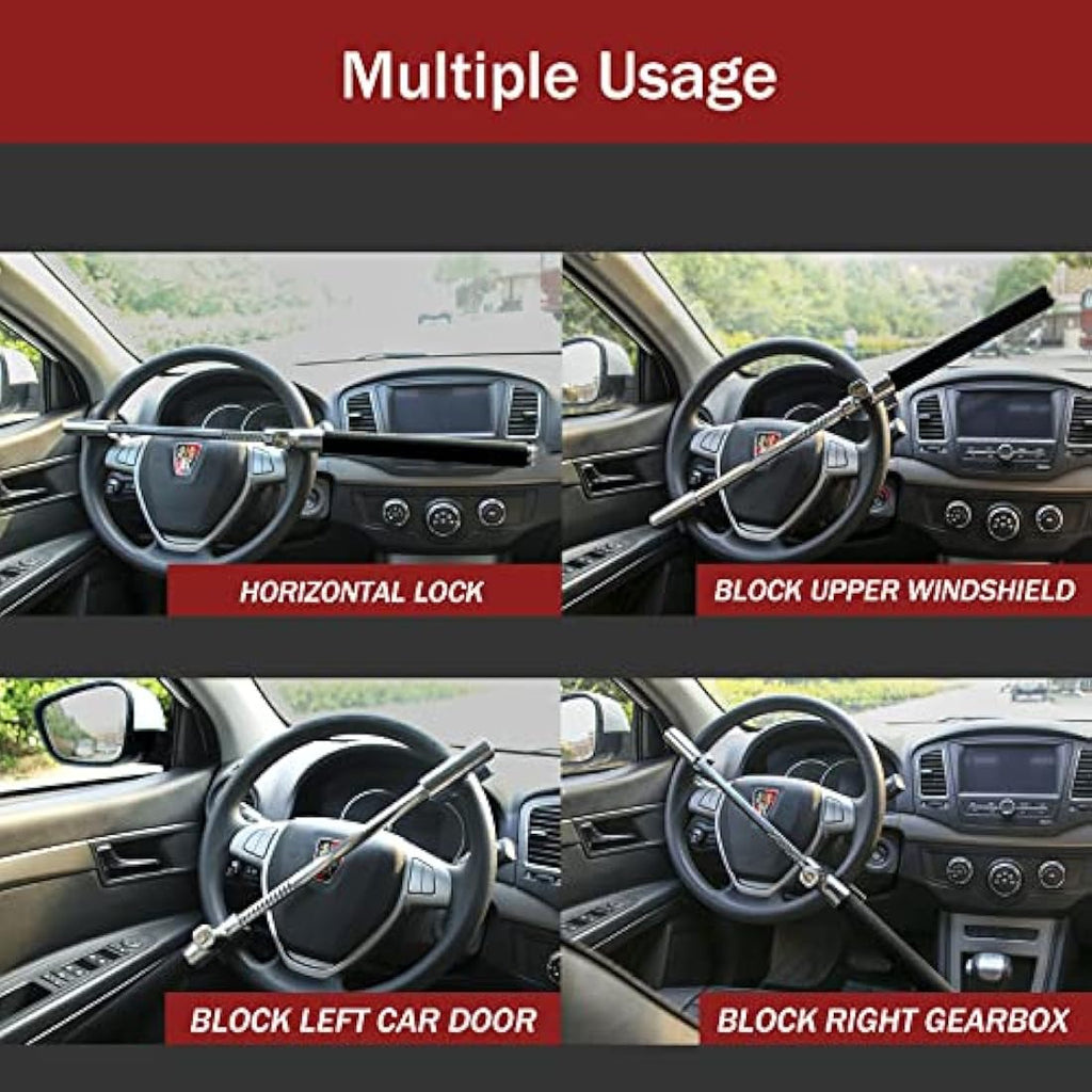 Steering Wheel Lock – Universal Heavy Duty Anti-Theft Device