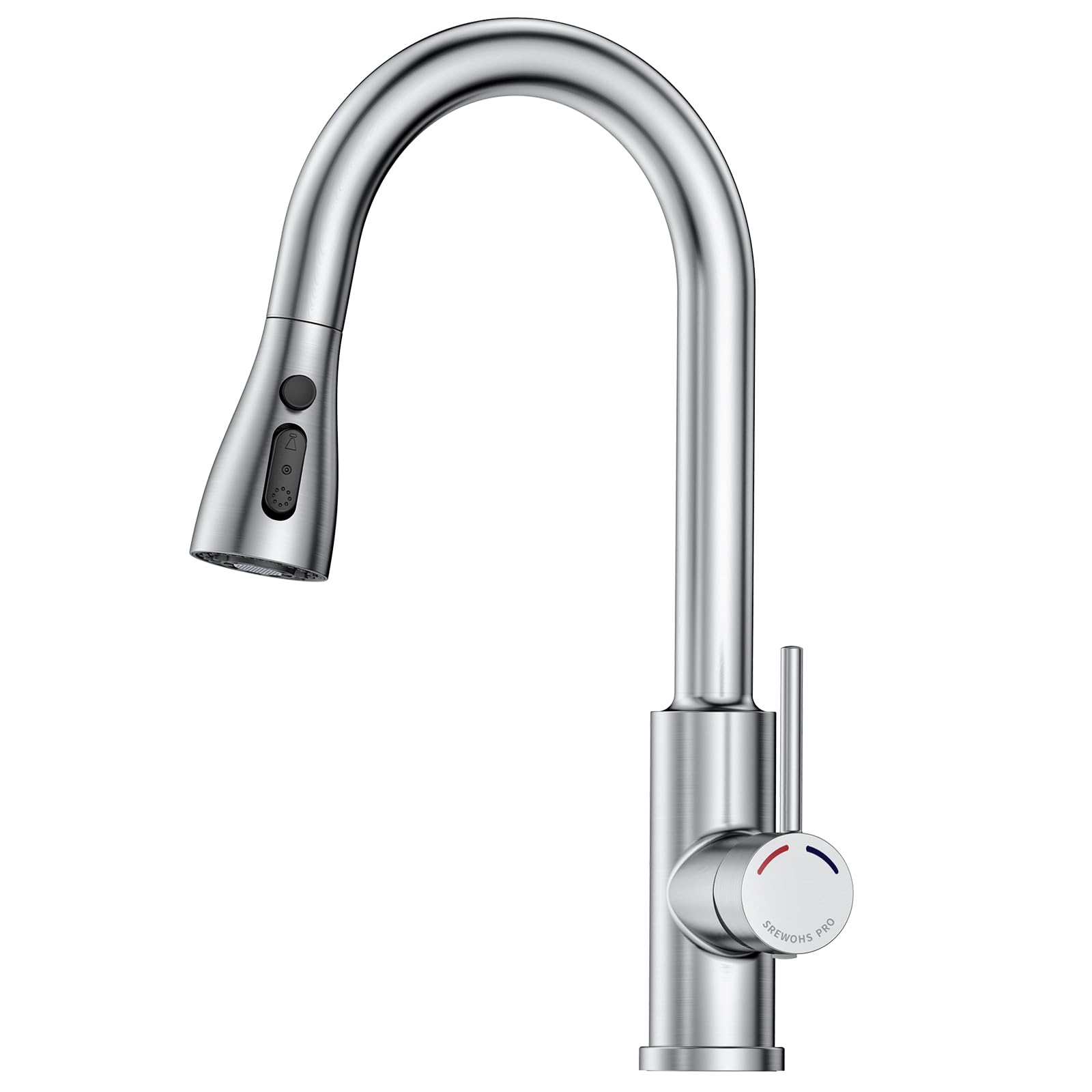 SREWOHS PRO Kitchen Sink Mixer Tap | Stainless Steel Pull Out Faucet