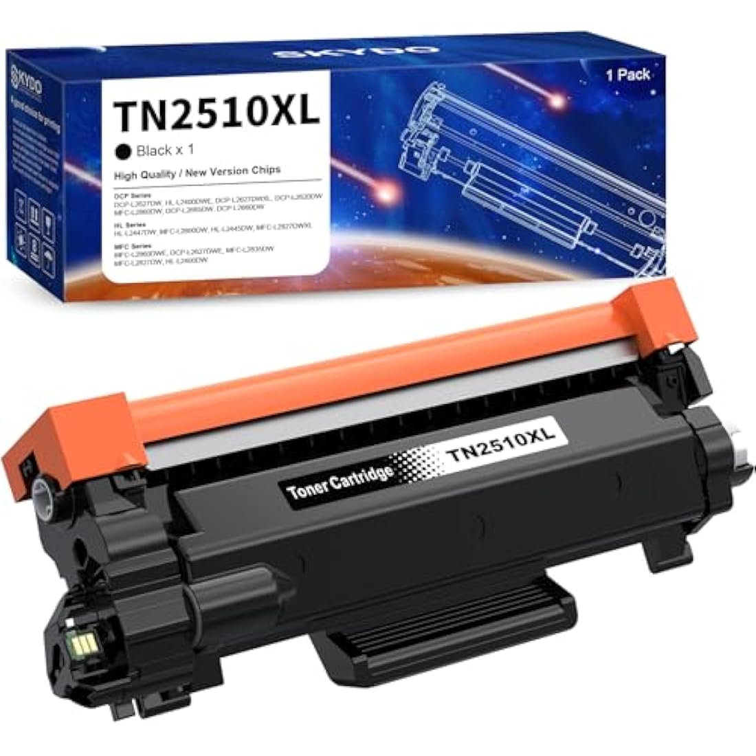 Skydo TN2510XL High Yield Black Toner Cartridge for Brother DCP-L2665DW