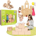 GIGI BLOKS 60 XXL Cardboard Building Blocks | Giant Kids STEM Toy Set