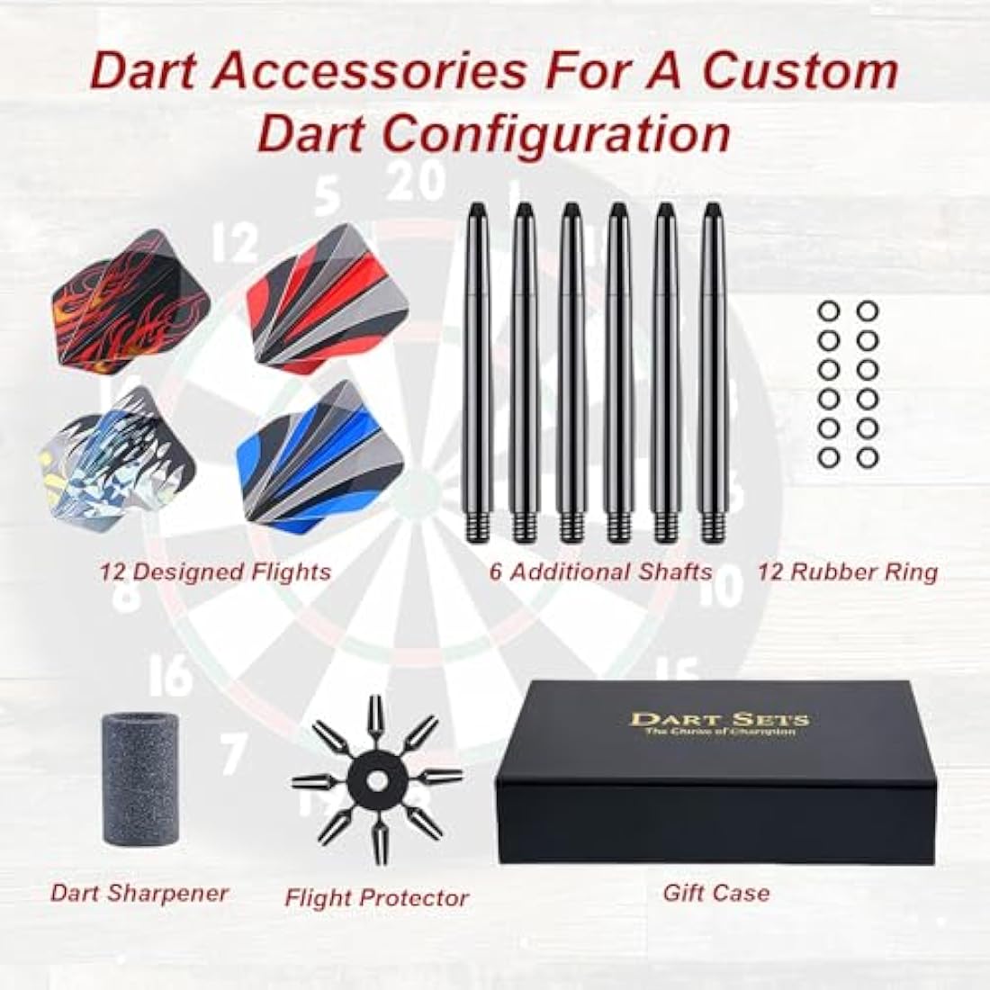 flintronic Professional Steel Tip Darts Set – 22g Stainless Steel Darts