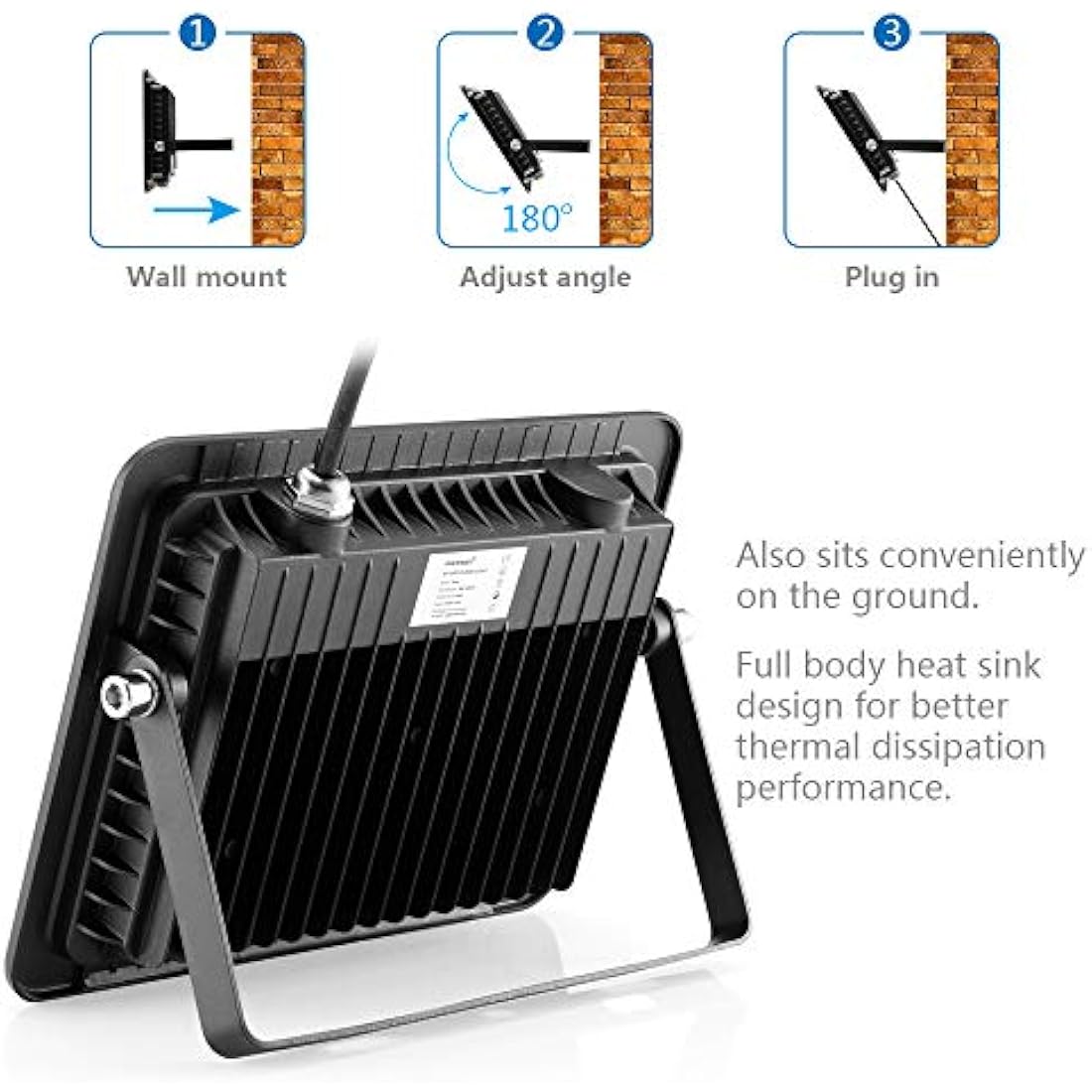 Everbeam 50W UV LED Black Light – 395nm IP66 Waterproof Floodlight