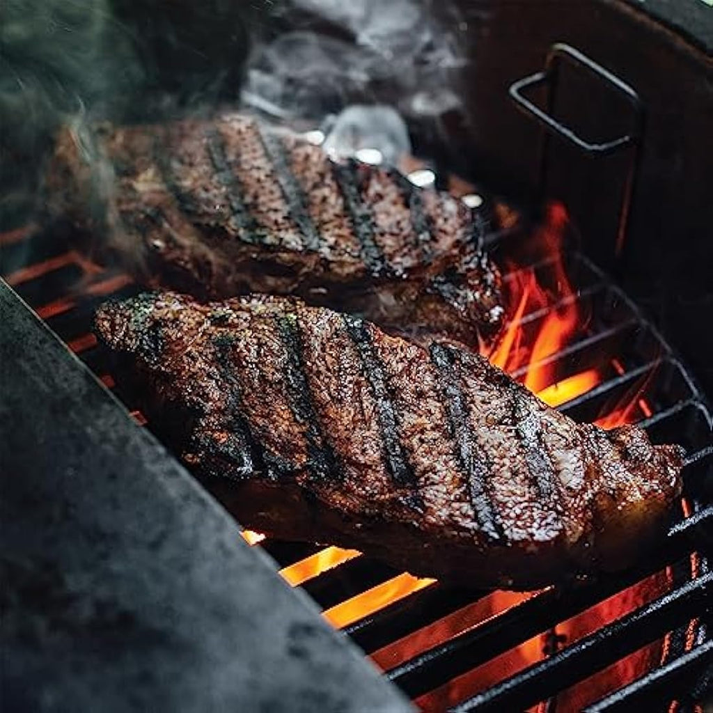 Kamado Joe Classic Half Moon Cast Iron Cooking Grate – Black Sear Grate