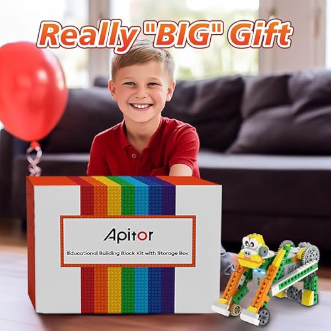 Apitor Robot Q 20-in-1 STEM Coding Kit – Programmable Robotics Toy